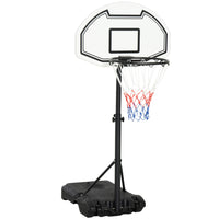 HOMCOM – Panier de basketball ajustable 51 à 64 po-Le panier de basket portable apporte un plaisir ininterrompu au bord de la piscine 
