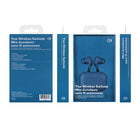Basic Tech Mini-écouteurs sans fil autonome intra-auriculaires avec function tactille - Bleu-Confortable