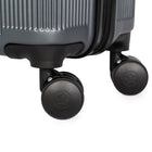 Air Canada - Bagage de soute rigide Laurentian de 28 po - roulettes pivotantes à 360 degrés - anthracite-L'intérieur entièrement doublé comprend un séparateur à fermeture à glissière, des sangles de compression, une poche en filet à fermeture à glissière et 2 pochettes à chaussures