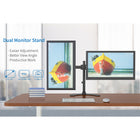 ShoppingAll - Support double pour écran LCD LED avec 2 bras réglables - Noir-9