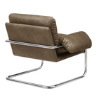 Modway - Ansel Cuir végane Chaise d’accent - Champignon-Épingles de pied non marquées