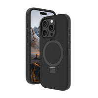 Dbramante1928 - Iceland Ultra D3O Kickstand MagSafe pour iPhone 16 Pro - Noir-Comprend des matériaux qui offrent la protection contre les chocs la plus fine et la plus avancée
