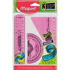 Maped - 'Twist n Flex' kit de tracage 3 pieces-rapporteur 180