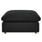Modway - Commix Duvet Rempli Trop Rempli Ottoman - Noir-Assemblée requise