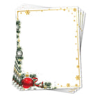 Geographics - Papeterie à Bordure de Ornements, Feuille D'or, 8,5 po l x 11 po H , 40 Pqt-Lettre: 8-1/2 po l x 11 po H