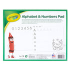 Crayola - Bloc-notes alphabet et chiffres, 30 pages, lot de 12, 360 feuilles au total-Feuilles de travail sur les nombres et l'alphabet dans un seul bloc pratique