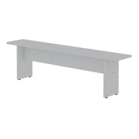Manhattan Comfort - Banc de salle à manger moderne Nomad 67,91 po - Blanc-Banc de salle à manger moderne et moderne pour une utilisation en salle à manger