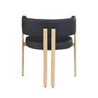 Brassex - Chaise de visite 439672 Brayden - ensemble de 2 - noire-Revêtement en tissu de qualité supérieure