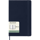 Moleskine - Agenda semainier Classic18 mois 2025-2026 - couverture rigide - grand format (12 -7 x 21 cm) - bleu saphir - 208 pages-Daté de juillet 2025 à décembre 2026