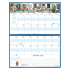 MotherWord - Calendrier familial magnétique pour réfrigérateur 2026-2027 - 9 1/2 po H x 15 po l - français-Facile d'écrire et d'afficher les activités familiales mensuelles en un coup d'oeil!