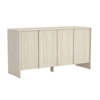 Manhattan Comfort - Novara 60" Buffet contemporain à 4 portes - Chêne blanchi-Conception multifonctionnelle servant de bahut, buffet ou meuble TV