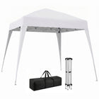 Outsunny - Tente auvent d'extérieur pliante 8 pi l x 8 pi L avec sac - Blanc-Convient pour organiser une petite fête, un pique-nique, des sorties à la plage, etc