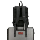Swissdigital - Sac à dos noir platine KATY ROSE avec localisateur SDD-Bretelles réglables avec ergonomie en forme de S.