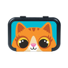 Zipit - Boîte de Rangement Recyclée - Motif chat brun-Garantie du fabricant à vie limitée