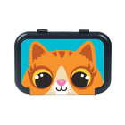 Zipit - Boîte de Rangement Recyclée - Motif chat brun-Garantie du fabricant à vie limitée