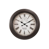 Monarch Specialties - Horloge - 20 po Rond - Horloge Murale - Brun - Transitionnel-Cette horloge murale ronde de 20 pouces, élégante et tendance, de couleur marron riche avec une finition subtilement frottée et des aiguilles en métal à l'aspect vintage, est parfaite pour ajouter une touche décorative à n'importe quelle pièce de votre maison