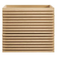 Modway - Render Support mural de 24" Armoire de toilette de salle de bain (lavabo non inclus) - Chêne-Vanité moderne du milieu du siècle