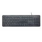 Basic Tech - Clavier filaire noir-Clavier complet avec repose-poignets et inclinaison réglable