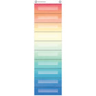 Teacher Created Resources - Tableau de poche pour le stockage de fichiers, 10 pochettes, Aquarelle, 14 po x 58 po-Parfait pour organiser les dossiers des étudiants, les jeux de dossiers, les formulaires et autres documents