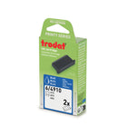 Tampons encreurs SWOP Trodat - 6/4910 - Bleus - Paquet de 2-Tampon encreur de rechange pour timbre auto-encreur Trodat 4910