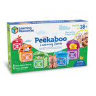 Learning Resources - La ferme d'apprentissage Peekaboo - Ensemble de 10-5 marionnettes à doigts animaux : Rencontrez 5 adorables marionnettes à doigts d'animaux de la ferme, dont une vache, un cochon, un poulet et plus encore