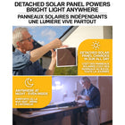 Bell + Howell - Bionic Floodlight Pro Lampes solaires d’extérieur avec détecteur de mouvement DEL-Projecteur au plafond ou lampe au sol montée sur piquet : le Projecteur Bionic Pro peut être vissé à votre maison ou à n’importe quel mur ou poteau