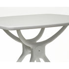 Dura Housewares - Table de bistro carrée Granada - blanc-Construction durable en polypropylène