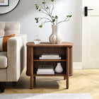 Modway - Cadence Ouvre Table de chevet, Noyer-2 Étagères ouvertes