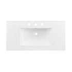 Modway - Cayman 36" Lavabo de salle de bain in Blanc-Peut accueillir un robinet large de 8"