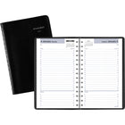 AT-A-GLANCE - Cahier de rendez-vous quotidien 2027 - 8 po H x 4 7/8 po l - noir - anglais-Format des pages : 8 po H x 4 7/8 po l