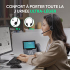 Casque UC mono Yealink UH34 - Casque pour téléphone et ordinateur - Certifié UC - Noir-Connectivité USB pour les téléphones IP Yealink, y compris les séries T3/T4