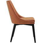 Modway - Viscount Tissu Chaise à manger - Orange-Rembourrage en mousse dense