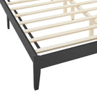 Modway - Sirocco Rotin et bois Lit plateforme Queen, Noir-9