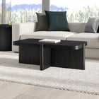 Hudson&Canal - Table basse rectangulaire Laguna de 114 cm de large, finition grain noir-Nettoyer avec un chiffon doux et sec, sans produits chimiques agressifs ni produits de nettoyage abrasifs