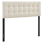 Modway - Emily Tissu tapis Tête de lit Queen size, Écru-Tissu de type lin haut de gamme