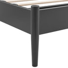 Modway - Adair Fuseau Métal Lit plateforme Queen, Charbon de bois-Capacité de poids : 800 lb.