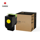 Ecotone - 70C10Y0 Remanufacturés Toner Cartridge - Jaune-Type : Réusinée EcoTone