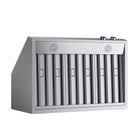 KUCHT KRH360-SS-C 36 po Hotte murale - avec commandes numériques - 900 CFM - Acier inoxydable-8 in. round ducts vent for better ventilation performance and efficiency
