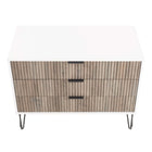 Manhattan Comfort - Dumbo commode moderne 35,19" - blanc et gris-Garantie limitée du fabricant de 30 jours