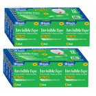 BAZIC Products - Recharge de ruban adhésif, ruban invisible, 3/4 po x 1000 po, 2 paquets de 12 rouleaux-Taille : largeur 3/4 po x 1000 po de longueur