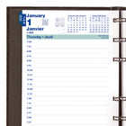 Blueline - 2026 Agenda quotidien MiracleBind CoilPro Rechargeable - 8 po x 5 po - Noir - Bilingue-Comprend 10 pages de notes qui s'enlèvent, se déplacent et se replacent