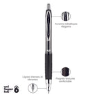 uni-ball - Stylos gel rétractables 207 - 0,7 mm - Noir - Paquet de 36  -Couleur de l'encre : Noir