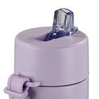 Gry Mattr - Bouteille d’eau d’entraînement avec couvercle à paille - 700 ml - Lilas-Couvercle en plastique à dévisser pour faciliter l’ouverture et le nettoyage