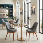 Zuo - Ayr Chaise de salle à manger - Gris ardoise - Ensemble de 2-Supporte jusqu'à 250 lb