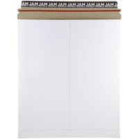 Jam Paper - Enveloppes d'expédition rigides pour photos, avec fermeture auto-adhésive, 12,75 po x 15 po, blanc, paq./6-Enveloppe rigide