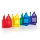 Guidecraft - PowerClix Solids, jeu de construction magnétique - 24 pièces -Six formes uniques créent des possibilités de construction illimitées