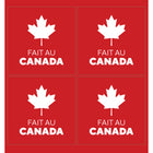 Staples - Étiquettes carrées "Fait au Canada" - 4 po x  4 po - 40 étiquettes-4 étiquettes par feuille
