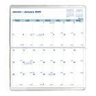 Blueline - 2024-2025 Agenda de poche mensuel - 6 1/2 po x 3 1/2 po - Collection Animaux assortie - Bilingue-Un mois par page double avec un bloc par jour