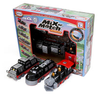 Popular Playthings - PPY60320 Mélange magnétique ou assortiment Véhicules - Train-Les aimants puissants rendent la construction un jeu d'enfant.