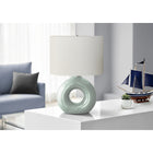 Monarch Specialties - Luminaire - 24 po H Lampe De Table - Céramique Verte - Abat-Jour Ivoire / Crème - Contemporain - Moderne-Un interrupteur rotatif marche/arrêt pratique permet de faire fonctionner une ampoule de 100 W (non incluse) pour éclairer instantanément un salon, un bureau ou une chambre